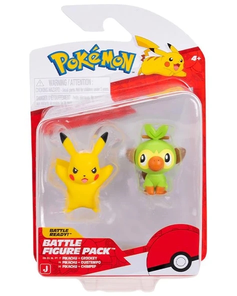 Pokemon Battle 2 Li Aksiyon Figürler Pikachu ve Grookey PKW4075 ürün görseli 1