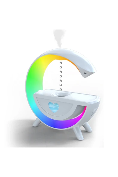 Antigravity akıllı nemlendirici bluetooth hoparlör + led ambiyans ışık ürün görseli 1