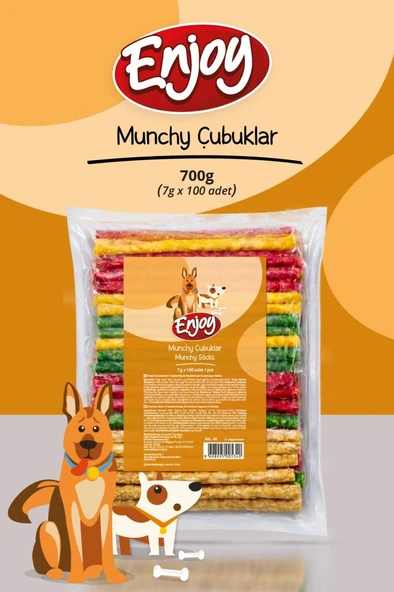 Enjoy Munchy Burgu Çubuk 7gr x 100 Adet ürün görseli 1