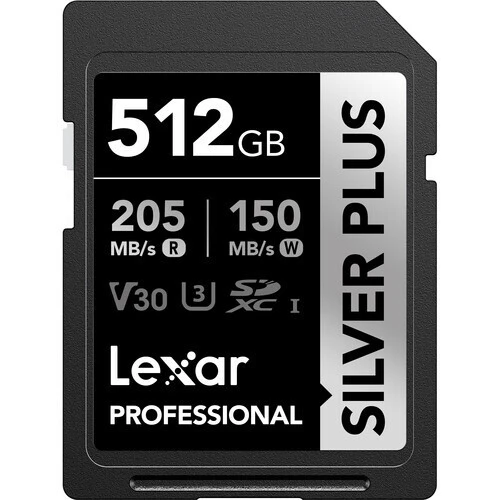 Lexar 512GB Silver Plus SD Hafıza Kartı ürün görseli 1