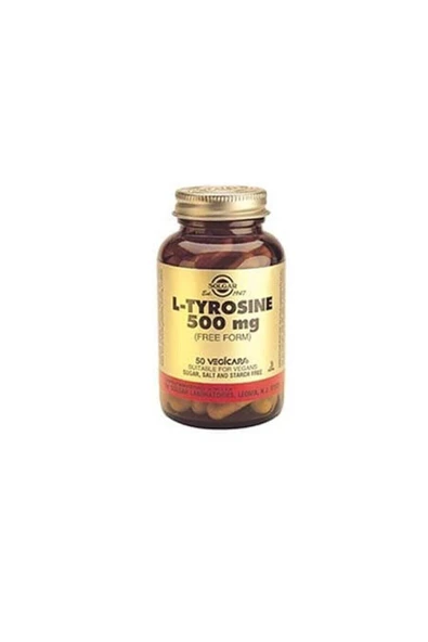 Solgar L-tyrosine 500 Mg 50 Kapsül ürün görseli 1