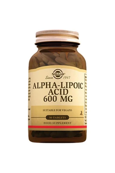 Solgar Alpha Lipoic Acid 600 mg 50 Tablet ürün görseli 1