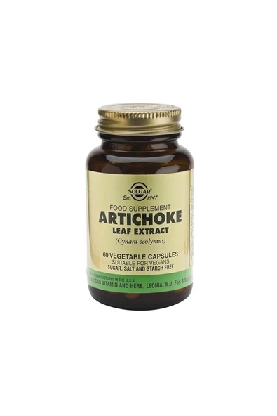 Solgar Artichoke Leaf Extract 60 Kapsül ürün görseli 1