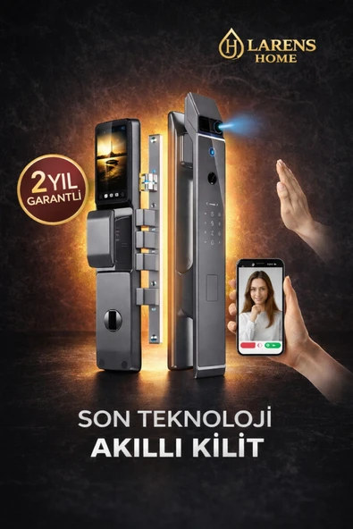 LUXERA X9 Pro Akıllı Kapı Kilidi – Yüz Tanıma, Parmak İzi, Şifre, Kart ve Tuya Uygulama Destekli ürün görseli 1