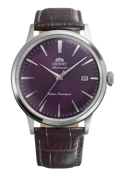 Orient RA-AC0032V30B Kurmalı Otomatik Deri Kahverengi Mor Kadran 41 mm Erkek Kol Saati ürün görseli 1