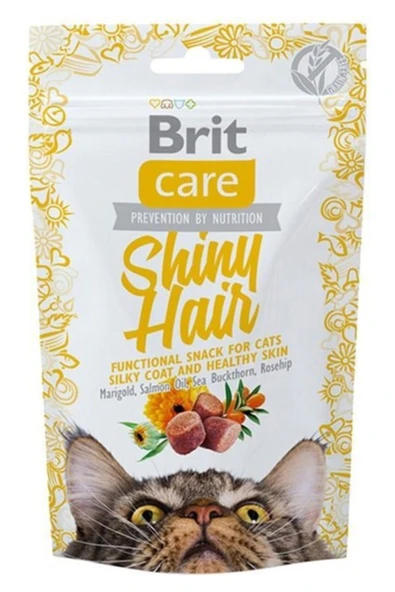 BRİT CARE Cat Snack Shiny Hair Kedi Ödülü 50 gr ürün görseli 1