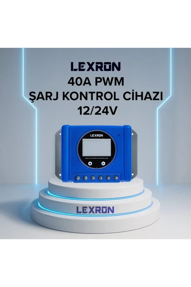 Lexron 40A PWM Şarj Kontrol Cihazı ürün görseli 1