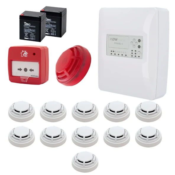 DMTech FP9000L-2-11 Konvansiyonel Sistem Yangın Alarm Seti 11 Li ürün görseli 1