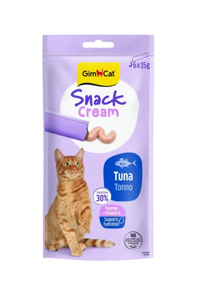 GİMCAT Snack Cream Ton Balıklı Kedi Ödülü 6x15gr ürün görseli 1