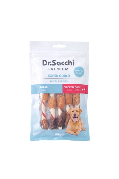DR. SACCHİ DR.SACCHI KÖPEK ÖDÜL TAVUK & ÖRDEK KEBAP 5" 5Lİ ürün görseli 1