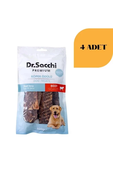 DR. SACCHİ Sığır Fileto Köpek Ödülü 100 g x 4 Adet ürün görseli 1