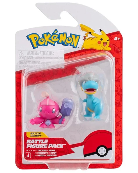 Pokemon Battle 2 Li Aksiyon Figürler Tinkatink ve Bagon PKW4055 ürün görseli 1