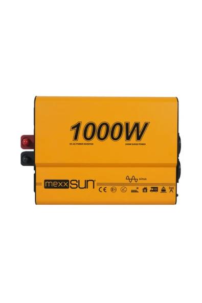 Mexxsun 1000W 24V Tam sinüs Inverter ürün görseli 1