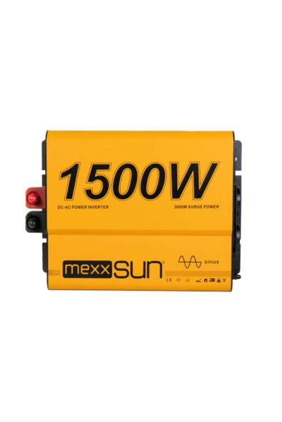 Mexxsun 1500W 12V Tam sinüs Inverter ürün görseli 1