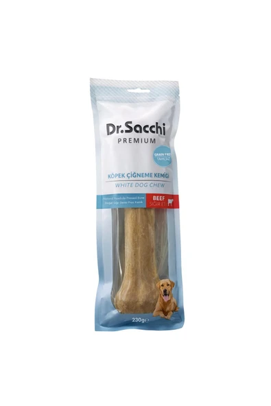 DR. SACCHİ Dr.Sacchi Premium Sığır Etli Doğal Sığır Derisi Press Kemik Tahılsız Köpek Ödülü 10” 220-240 Gr 1'li ürün görseli 1