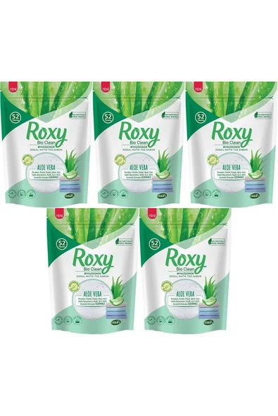 Roxy Bio Clean Matik Sabun Tozu 1.6Kg Aloe Vera (5 Li Set) (260 Yıkama) ürün görseli 1