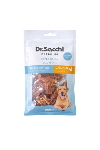 DR. SACCHİ Dr.Sacchi Premium Küçük Tavuk Parçacıklı Tahılsız Köpek Ödülü 100 Gr ürün görseli 1