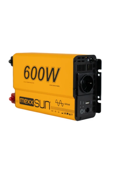 Mexxsun 600W 12V Tam sinüs Inverter - Resim 2