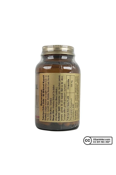 Solgar Resveratrol 60 Kapsül - AROMASIZ - Resim 2