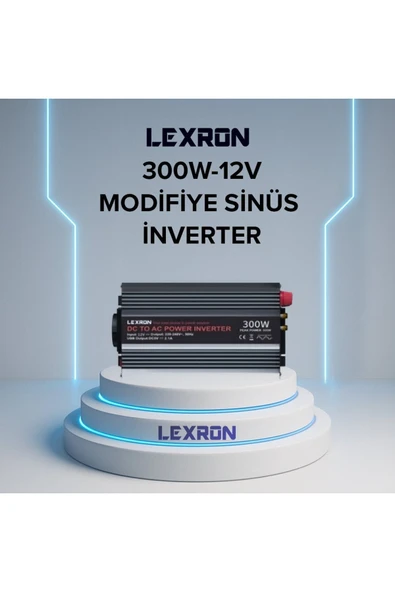 Lexron 300W 12V Modifiye Sinüs İnverter ürün görseli 1