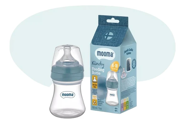 Biberon Anti Kolik Biberon 150 ml Kapaklı Biberon 6 - 18 Ay (Orta Akış) ürün görseli 1