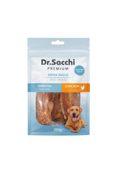 DR. SACCHİ Dr.Sacchi Premium Tavuk Fileto Tahılsız Köpek Ödülü 100 Gr ürün görseli 1
