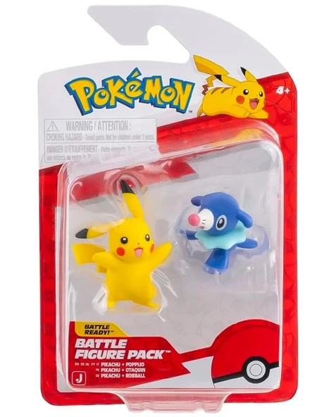 Pokemon Battle 2 Li Aksiyon Figürler Pikachu ve Popplio PKW4074 ürün görseli 1