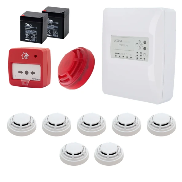 DMTech FP9000L-2-7 Konvansiyonel Sistem Yangın Alarm Seti 7 Li ürün görseli 1