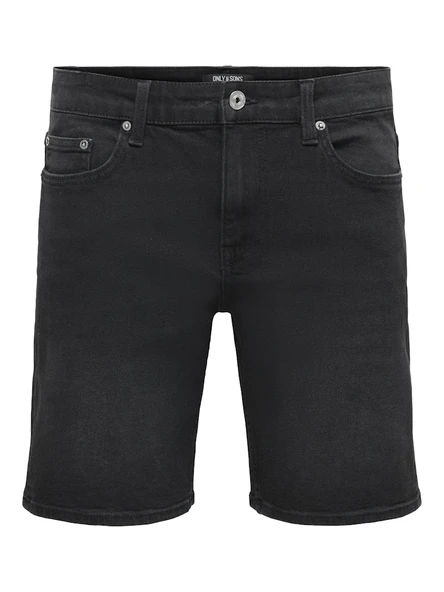 Only & Sons   ONSWEFT BOX PIM DNM SHORTS VD Erkek Siyah Şort - 22036948 ürün görseli 1