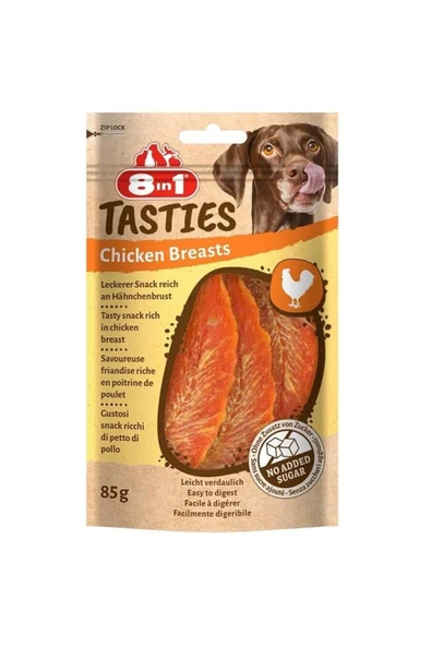 8İN1 Tasties Chicken Breast Tavuk Göğsü Köpek Ödülü 85 Gr ürün görseli 1