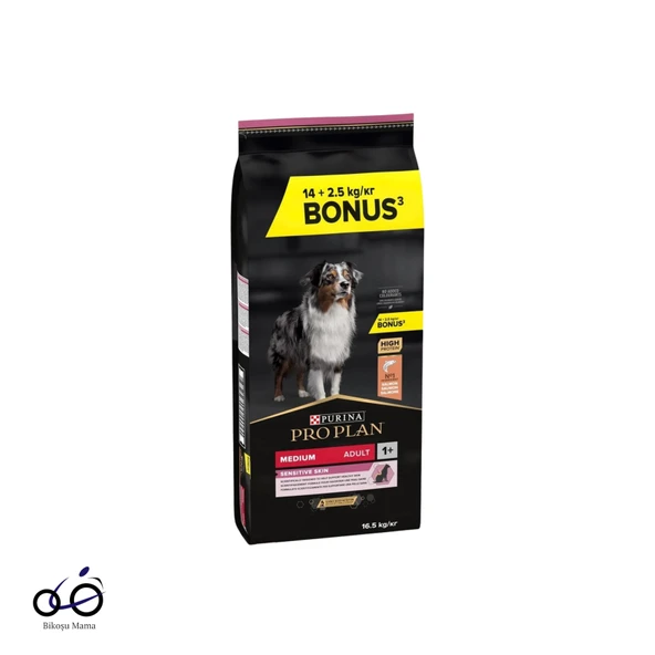 PRO PLAN Somonlu Hassas Yetişkin Kuru Köpek Maması 14+2,5 kg ürün görseli 1