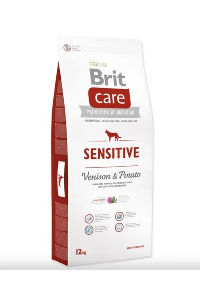 BRİT CARE Sensitive Geyikli Tahılsız Tüm Irklar Için Yetişkin Köpek Maması 12 kg ürün görseli 1