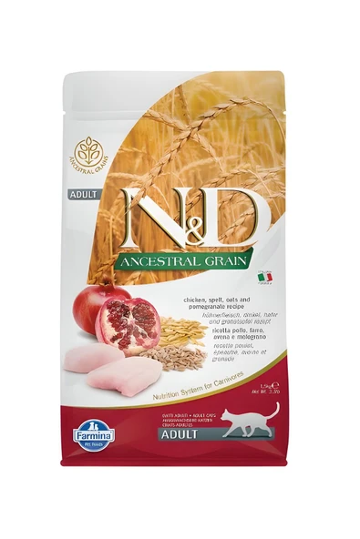 N D Dusuk Tahıllı Tavuk Narlı 1.5kg Adult ürün görseli 1