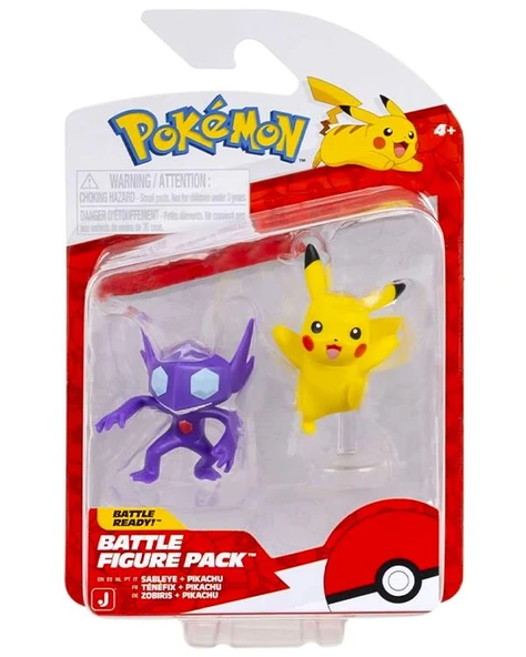Pokemon Battle 2 Li Aksiyon Figürler Sableye ve Pikachu PKW4062 ürün görseli 1