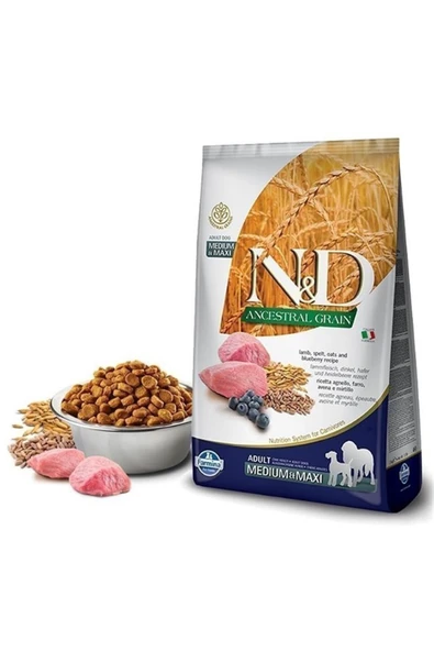 N D Low Medium Maxi Yaban Mersini Kuzu Köpek Maması 2,5 Kg ürün görseli 1