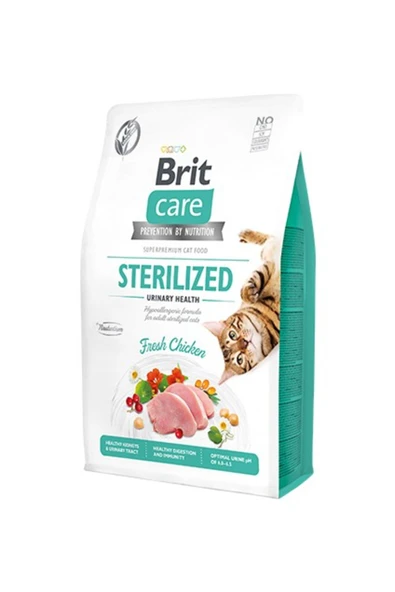 BRİT CARE Urinary Tahılsız Tavuk Kısırlaştırılmış Kedi Maması 2 kg ürün görseli 1