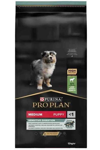 PRO PLAN ProPlan Puppy Kuzulu Medium Breed Sensitive Yavru Köpek Kuru Maması 12kg ürün görseli 1
