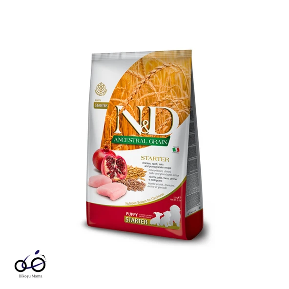 N&D Ancestral Grain Düşük Tahıllı Puppy Starter Tavuklu Anne ve Yavru Köpek Maması 2,5kg ürün görseli 1