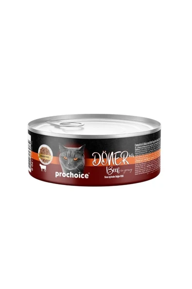 PROCHOİCE Döner Bites Sos İçinde Sığır Etli Yetişkin Kedi Konservesi 70 Gr ürün görseli 1
