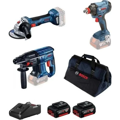 Bosch GDX180+GBH 180+GWS 180 2 x GBA 18V 5.0Ah ürün görseli 1