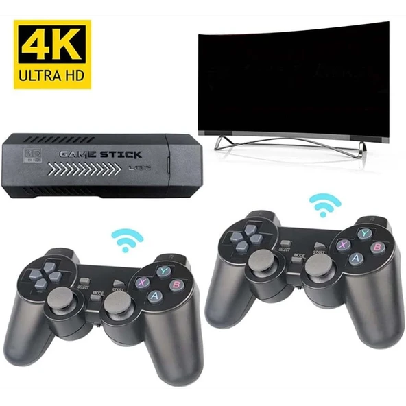 Norino 2.4g Kablosuz Denetleyici Hd 4K Hd Video 2 Kollu Oyun Konsolu Oyun Seti ürün görseli 1