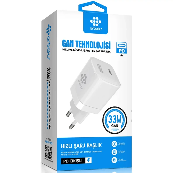 Norino Gan Teknolojisi 33W PD Arbaks Şarj Başlığı Arb-013 ürün görseli 1