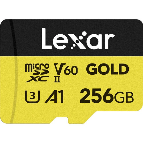 Lexar 256GB 280 MB/s UHS-II V60 microSD Hafız Kartı (Gold Serisi) ürün görseli 1