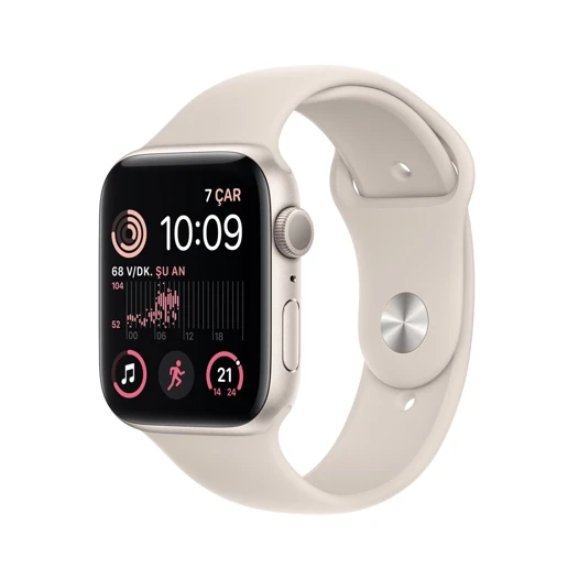 Apple Watch SE 44mm (2.Nesil) (GPS) Alüminyum Kasa Yıldız Işığı TEŞHİR ürün görseli 1