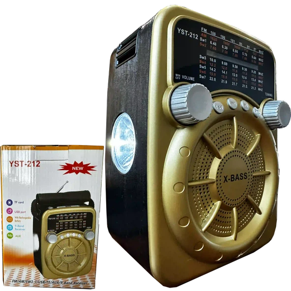 Norino Işıklı Nostaljik Speaker Fm Bluetooth Usb Sd Card YST-212 ürün görseli 1