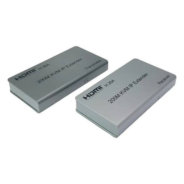 TAPLİN Full Hd 60Hz HDMI Kvm Ip Extender 200 Metre CAT5E/6 HDMI Menzil Genişletici Uzatıcı - THK-200 ürün görseli 1
