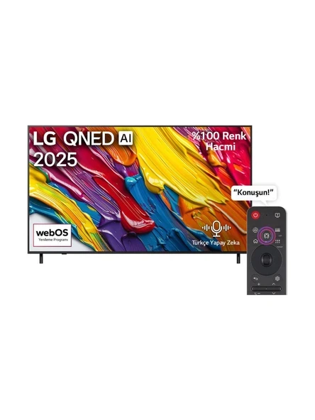 LG 55QNED82A6B 55'' 140 Ekran Uydu Alıcılı 4K Ultra HD webOS QNED TV ürün görseli 1