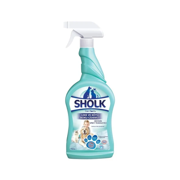 Sholk Hipoalerjenik Leke ve Kötü Koku Giderici Hijyenik Sprey Temizleyici 750 Ml ürün görseli 1