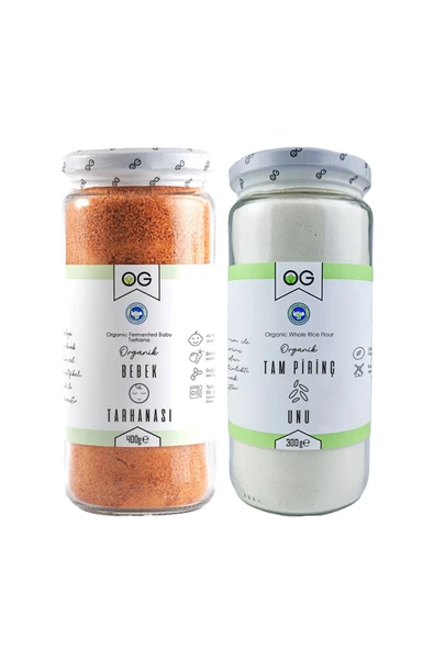 OG natural Organik Bebek Tarhanası Ve Organik Pirinç Unu Seti ürün görseli 1