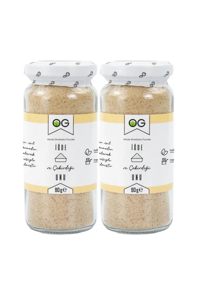 OG natural 2'li İğde ve Çekirdeği Unu 80 Gr ürün görseli 1